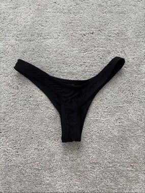 Black High-Cut Bikini Bottom